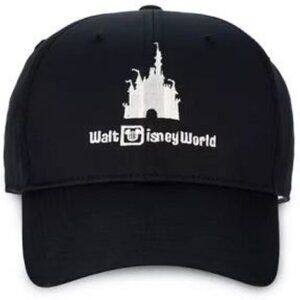 Disney By Nike Black DriFit Baseball Club Cap Walt Disney World Magic Castle M/L